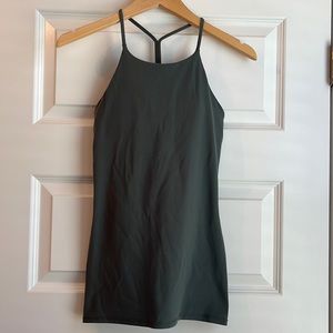 Lululemon sun setter tank dark forest green nulu